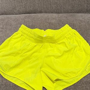 Lululemon Athletica Neon Yellow Athletic Shorts